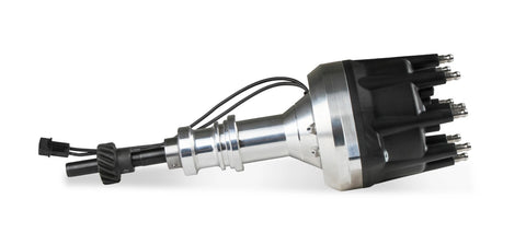 Pro-Billet Distributor, Small Black Cap, Steel Gear — Ford 289-302