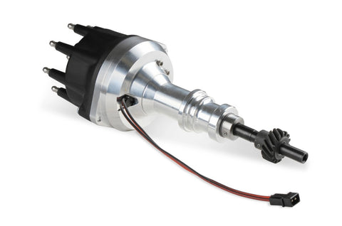 Pro-Billet Distributor, Small Black Cap, Steel Gear — Ford 289-302