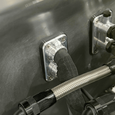 Firewall Wiring Push-Through Adapter Billet Aluminum