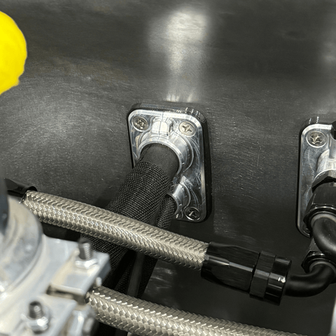 Firewall Wiring Push-Through Adapter Billet Aluminum