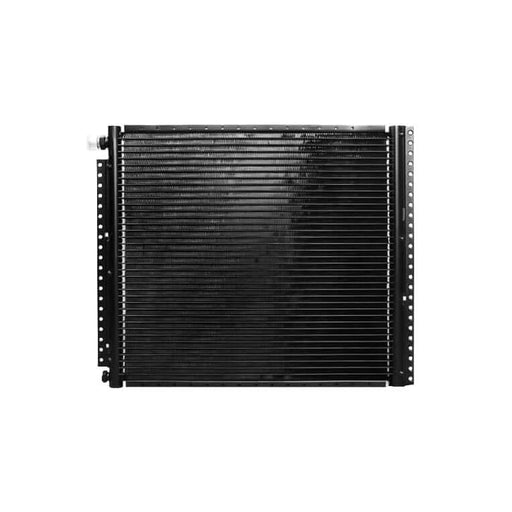 Heat Killer A/C Condenser | Size 16 x 18" x 1", 11-1093, This new black powder coated all-aluminum parallel flow design condenser is specifically for R134a refrigerant. Restomod Air Heat Killer automotive A/C condenser allows up to 40% more heat reduction