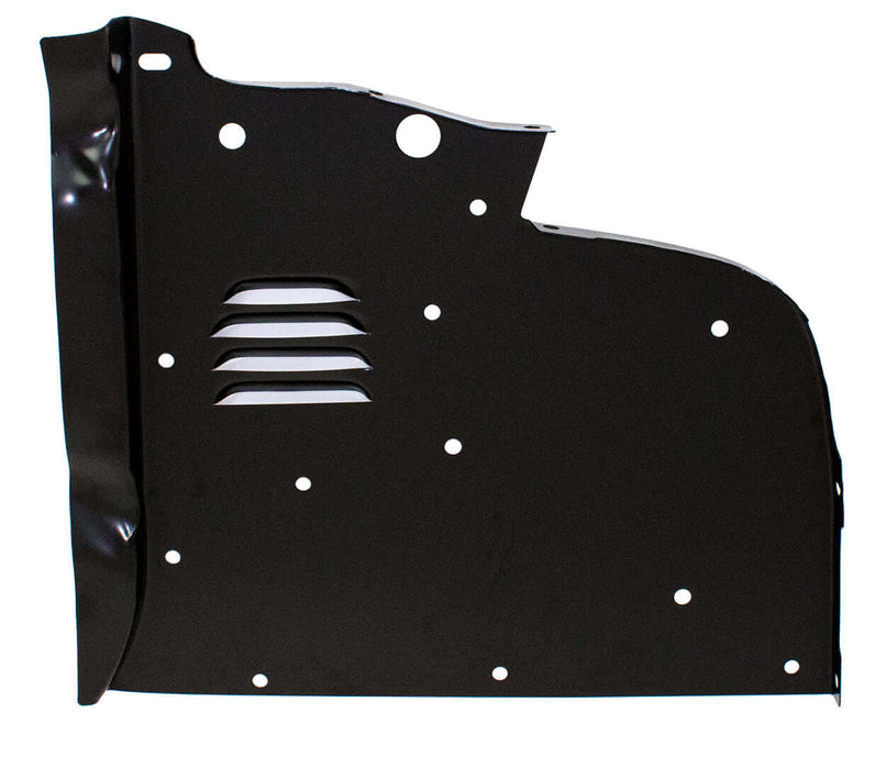 Air Deflector - RH - 53-55 F100 F250, 151-4553-R, Reproduction air deflector panel for the 53-55 Ford F100 & F250 trucks. Stamped from high quality heavy gauge steel, each panels features correct as original holes, bends and shapes. Like all AMD panels, t