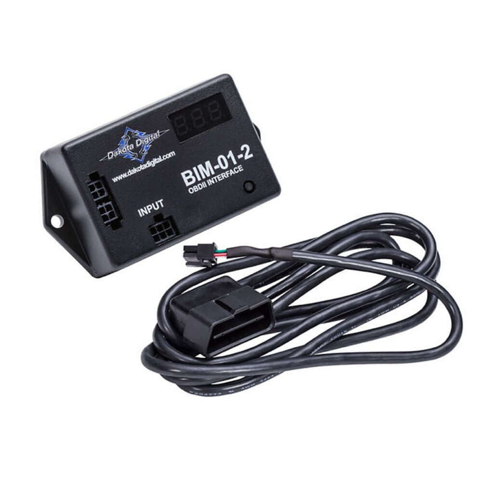 OBD-II / CAN Interface, BIM-01-2, Are you doing a late model motor swap into your classic truck? Want to know when you have a Check Engine Light? Want to display engine data on your Dakota Gauge set? The BIM-01-2 OBD-II (J1850/CAN) Interface allows you to