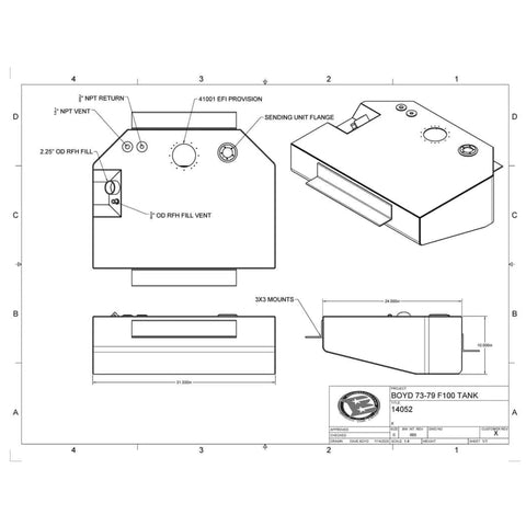 1973, 1973-79 Ford Trucks, 1974, 1975, 1976, 1977, 1978, 1979, boyd welding, Boyd Welding Fuel Tanks, dropship, EFI, F100, F100 Coyote swap, F150, F350, Fat Fender Garage, FFG, Ford Broncos, Ford Coyote, ford fuel tank, Ford Trucks, fuel, Fuel System, fue