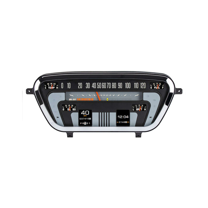 RTX Instrument Gauge System | Ford Pickup (1953-55), RTX-53F-PU-X, What can you say about an instrument system that fits the original dashboard, includes a chrome plated billet aluminum bezel, new lens, and is packed with modern technology? We kept the or