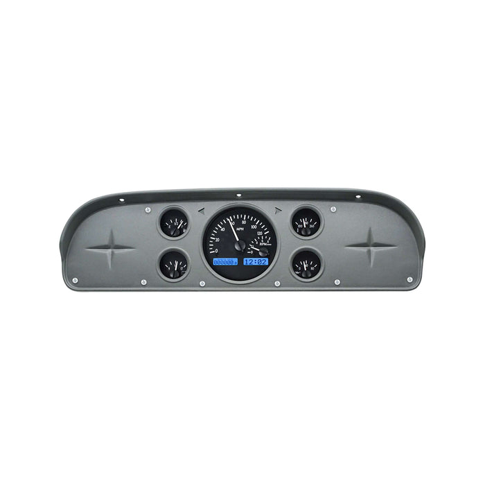 VHX Instrument Gauge System | Ford Pickup (1957-60), VHX-57F-PU-K-B, 1957 brought us the first fleetside Ford pickup, along with a new dash. The small instrument cluster is just begging for an upgrade, and this direct-fit package is just the ticket! Use y