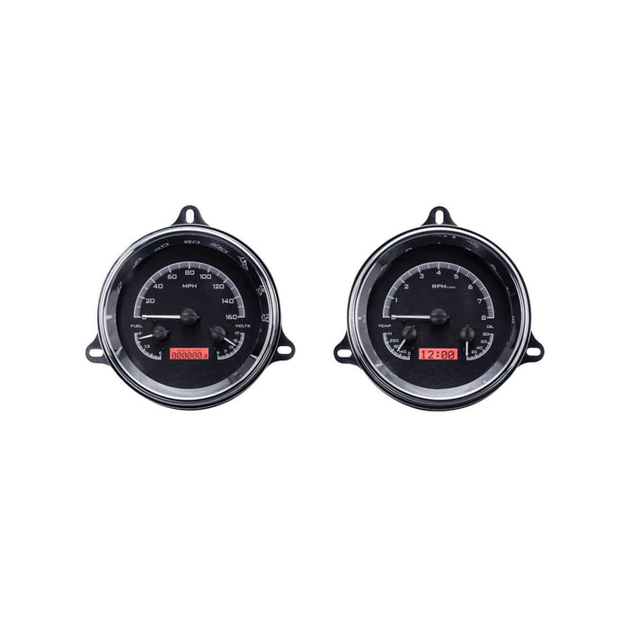 VHX Instrument Gauge System | Chevy Pickup (1954), VHX-54C-PU-K-B, For GM Truck enthusiasts, the curvy lines of this model made it an instant classic just begging for modern upgrades like the VHX Series. Fully machined, show chromed bezels are included, m