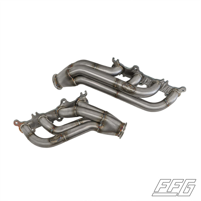 Coyote Swap Headers | 1965-1979 Ford Trucks, FFG-F6579-HEADERS-2WD-2.5VB, We’ve perfected our Coyote Swap Headers for 1965-79 Ford trucks on a stock frame here at FFG and we’ve finally brought them back into production for you to use on your own build at