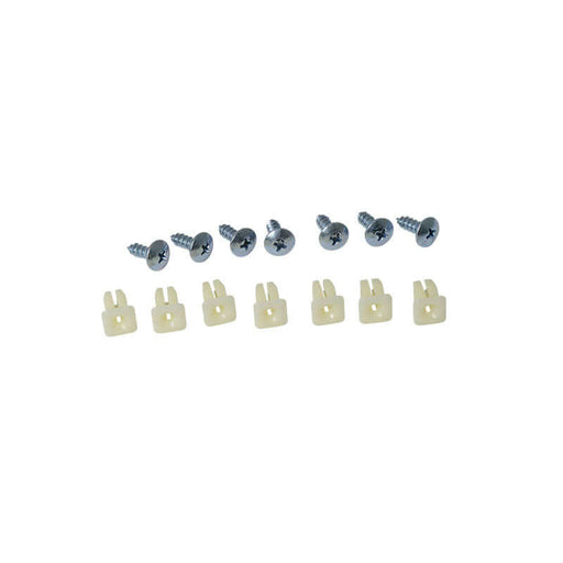 Grille Insert Hardware Kit - 1978-79 Ford Truck, D8TZ-8150-HW, This Grille Insert Hardware Kit is perfect for 1978-79 Ford Trucks. Each complete kit includes 7 Phillips head screws and 7 plastic screw inserts to ensure your grille is securely installed. W