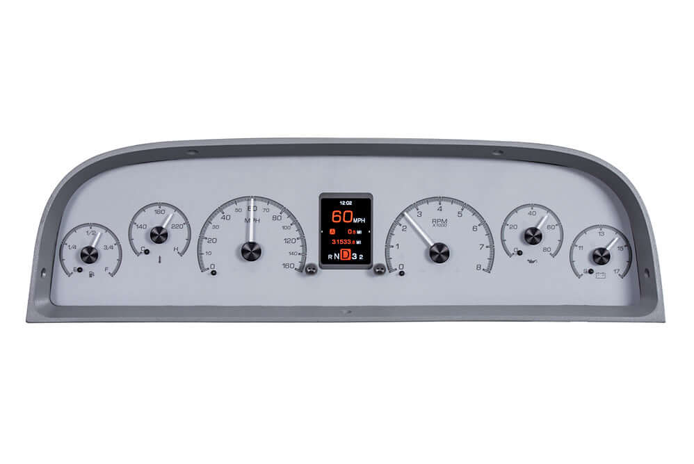 HDX Instrument Gauge System | Chevy Pickup (1960-63), HDX-60C-PU-S, While the 1960-66 Chevy pickups are lumped together as one, the dashboard designed changed slightly. 1960-63 models require their own specific instrument cluster and what better way to sh