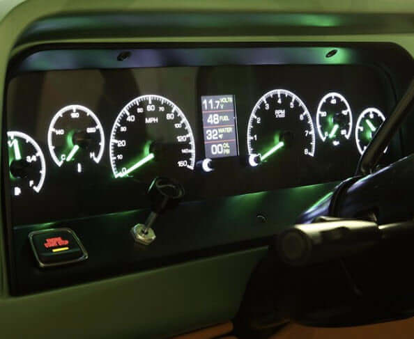 HDX Instrument Gauge System | Chevy Pickup (1964-66), HDX-64C-PU-K, While the 1960-66 Chevy pickups are lumped together as one, the dashboard designed changed slightly. 1960-63 models require their own specific instrument cluster and what better way to sh