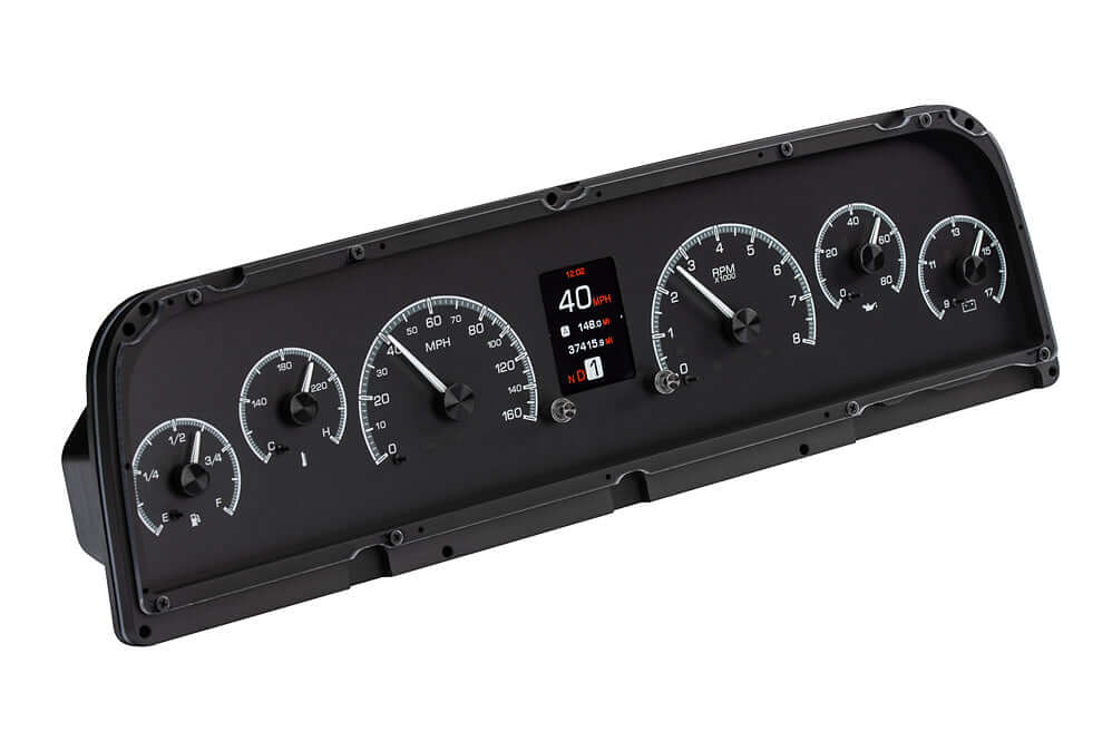 HDX Instrument Gauge System | Chevy Pickup (1964-66), HDX-64C-PU-K, While the 1960-66 Chevy pickups are lumped together as one, the dashboard designed changed slightly. 1960-63 models require their own specific instrument cluster and what better way to sh