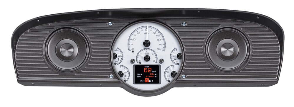 HDX Instrument Gauge System | Ford Pickup (1961-66), HDX-66F-BRO-S, Here’s the answer for your 1961-66 Ford pickup; an all-in-one analog instrument system with a large TFT message center, designed to fit your stock dash. This systems uses your existing be