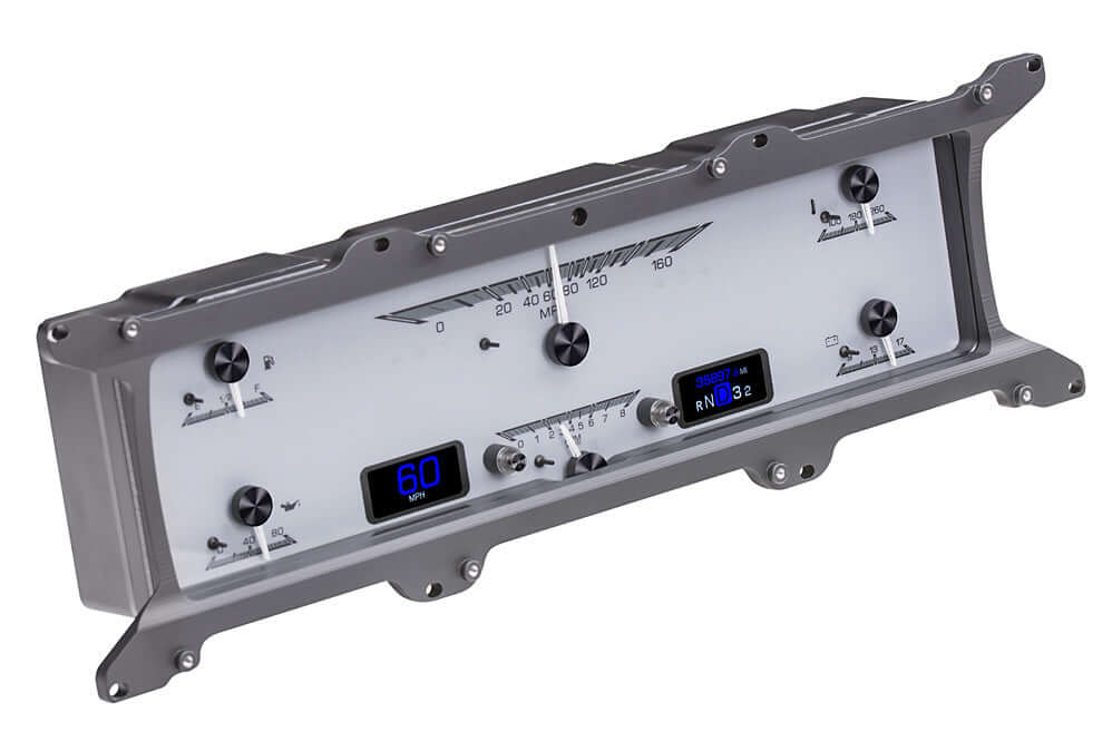 HDX Instrument Gauge System | Ford Pickup (1967-72), HDX-67F-PU-K, Known as the “bumpside” by Ford truck enthusiasts, the 1967-72 Ford pickups are a breath of fresh air over the GM counterparts. This direct-fit package fits both the plastic front bezel an