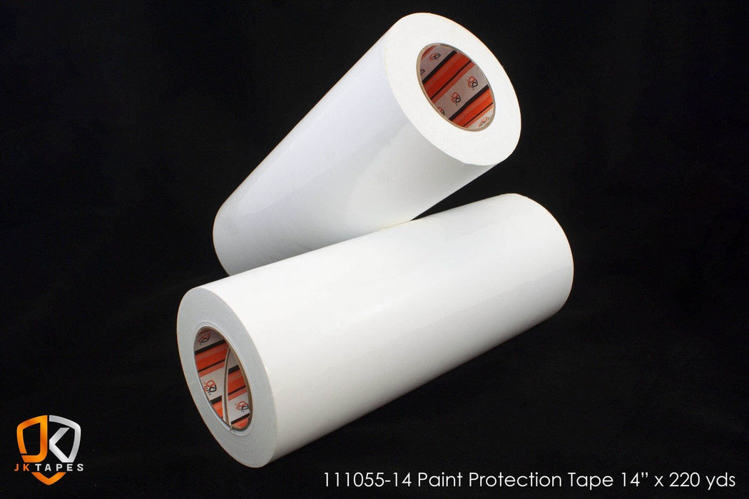 Paint Protection Tape 14in x 220yds (Single roll), 111055-14, 19mm x 36yds Temporary protection tape for freshly painted car-bodies. Applied after the painting process, JK Tapes paint protection provides reliable protection for painted surfaces susceptibl