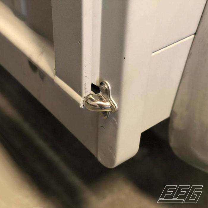 Tailgate Hinge Spacers - 1953-56 F100, FFG-F5356-THS, We have always had issues when it came to lining up tailgates to bedsides on 53-56 Ford trucks. So, we decided to do something about it! These spacers are laser cut from 1/8" thick aluminum. They insta