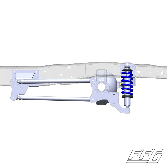 FFG x PBFab 1992-96 Ford F150 4-Link Kit, FFG-F9297-4Link, Made to order, 8-10 week lead time. Have you swapped your front end out for a Mustang II or a Crown Vic Subframe and need to drop the rear end to match? Fat Fender Garage and Porterbuilt Fabricati