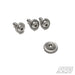 Stainless Steel Finishing Washers - 1/4" with 1" Button Head Screws, FFG-SSFW-14-Bk, Stainless steel hardware is a great way to make your hot rod stand out from the rest. These finishing washers were designed by us to accompany the hardware that we use on