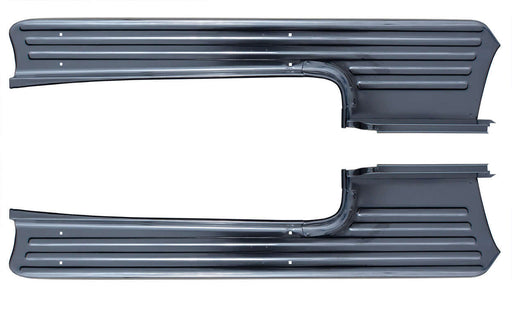 Running Board Set - LH/RH Pair - 53-56 F100 F250 Short Bed, 435-4553-P, Reproduction OE style running boards for the 1953-56 Ford F100 / F250 short bed model trucks. Stamped from high quality OE gauge steel like original, each running board features the c