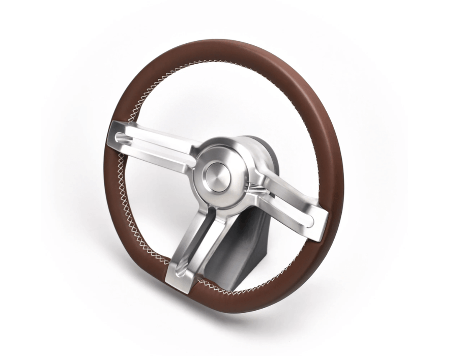 Sparc Industries Billet Steering Wheel | Stallion, SI-BSW-Stlln-Ma-DSmooth-GM4966, The Stallion billet steering wheel is among the premier steering wheels offered on the market for its design and quality. A part of Sparc Industries 'Muscle Series', this s