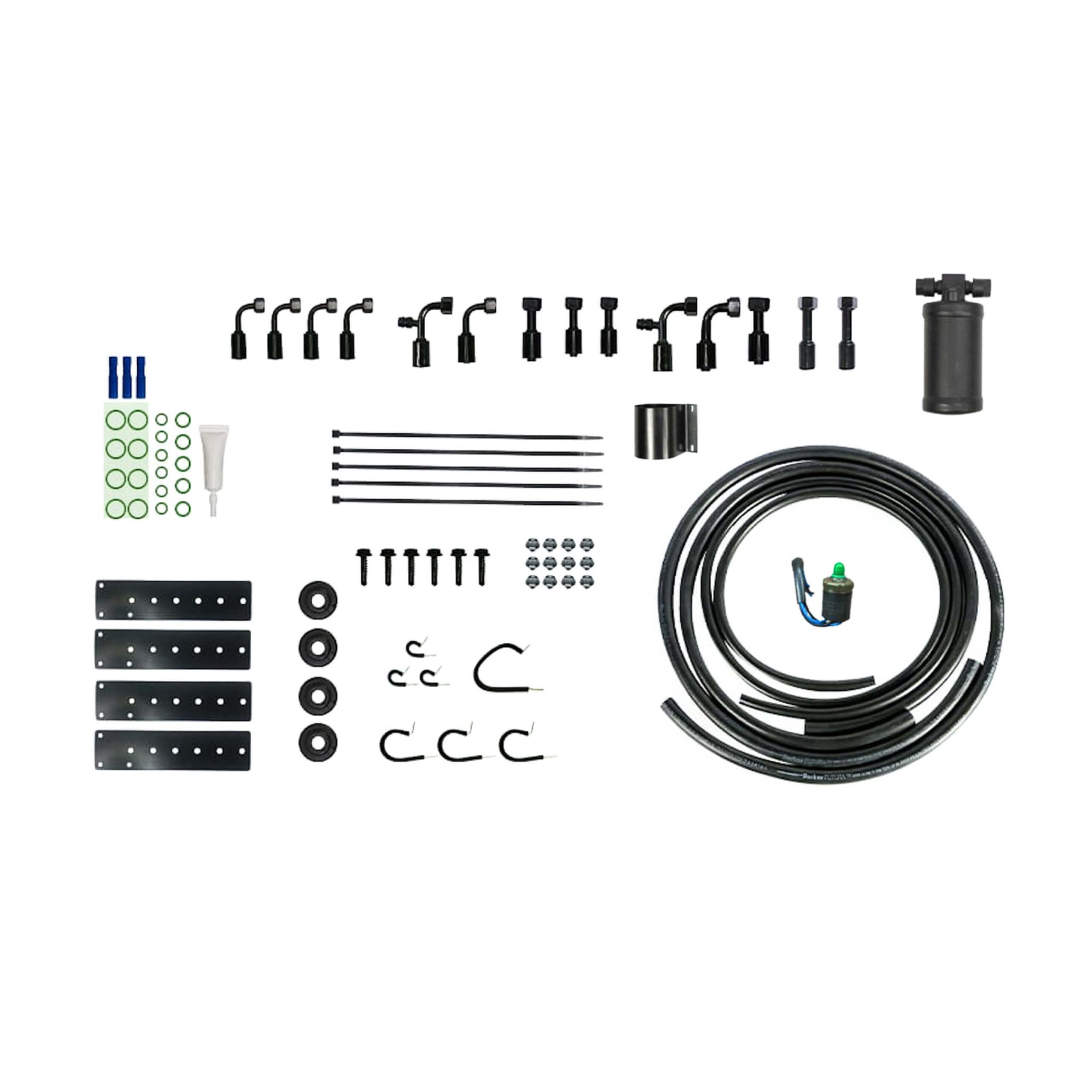 Universal Refrigerant Hose Kit with Drier and Pressure Switch