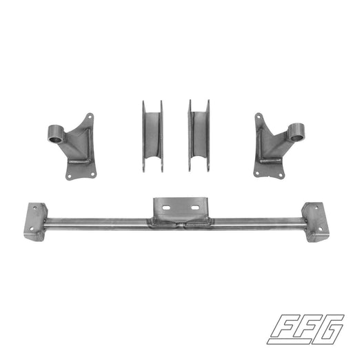 FFG Coyote Swap Motor Mount Kit | Universal, FFG-UNIV-CSMMK, Currently on a 3-4 week backorder This kit is designed to fit the 2011-2019 Coyote motor and also includes the cross-member for the 6R80/10R80 automatic transmissions. The kit comes with all the
