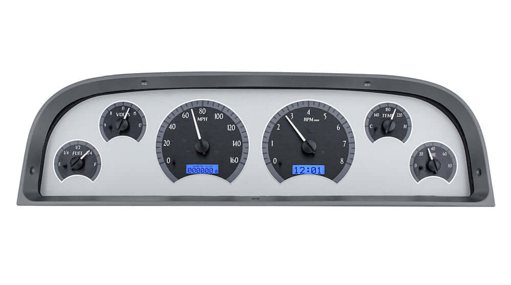 VHX Instrument Gauge System | Chevy Pickup (1960-63), VHX-60C-PU-S-B, Often overlooked by builders but not Dakota Digital, the 1960-66 Chevy trucks feature a wide-open instrument housing just asking to be filled with today’s best technology. These instrum