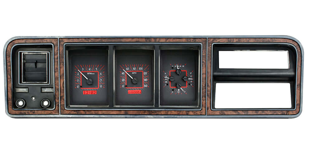 VHX Instrument Gauge System | Ford Pickup (1973-79) and Ford Bronco (1978-79), VHX-73F-PU-C-R, The Blue Oval squad can rejoice in the recent boon in popularity of the 1973-79 Ford F-Series trucks! You asked and we listened, offering a simple upgrade that