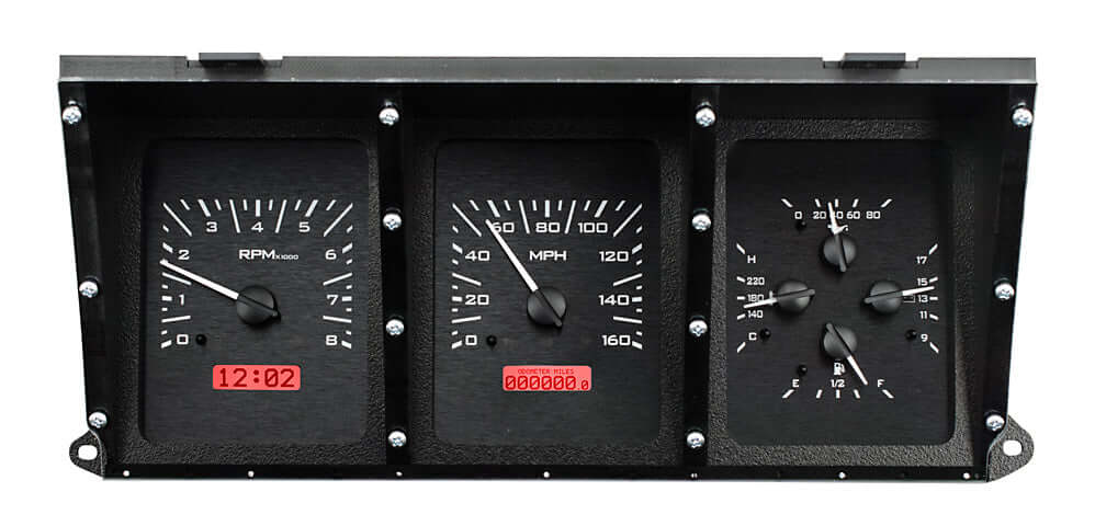 VHX Instrument Gauge System | Ford Pickup (1973-79) and Ford Bronco (1978-79), VHX-73F-PU-K-R, The Blue Oval squad can rejoice in the recent boon in popularity of the 1973-79 Ford F-Series trucks! You asked and we listened, offering a simple upgrade that
