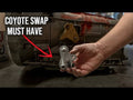 Check out our YouTube and watch us install the Coyote Swap Transmission Cooler Port Kit 