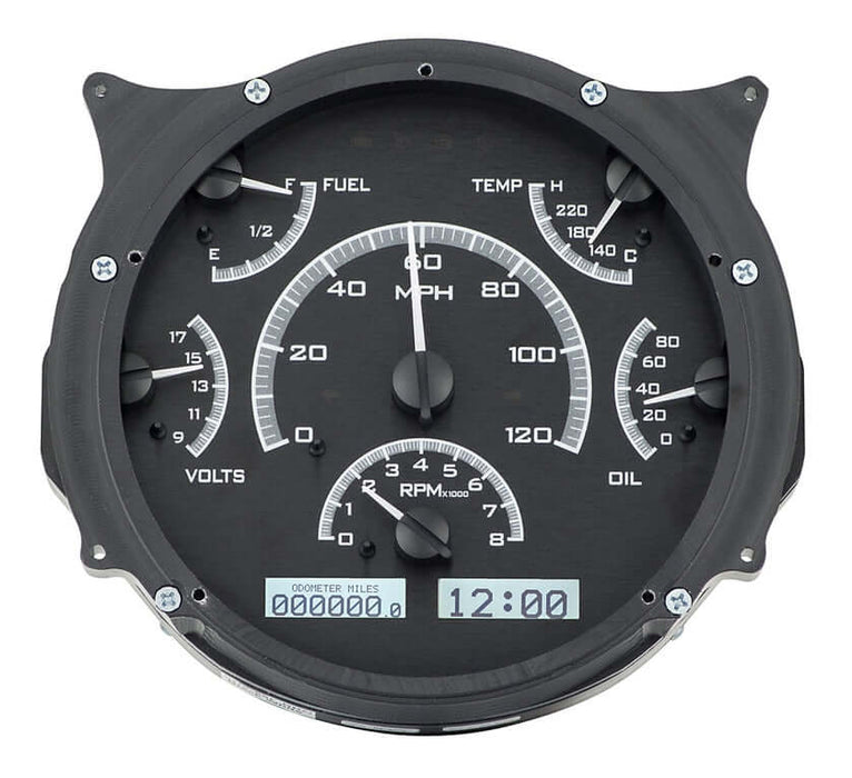 VHX Instrument Gauge System | Ford Bronco (1966-77), VHX-66F-BRO-K, Attention off-roaders! Knowledge is power and can save your hide out on the trail. Take the best line and enjoy six analog gauge readouts and two high-contrast LCD message centers in the