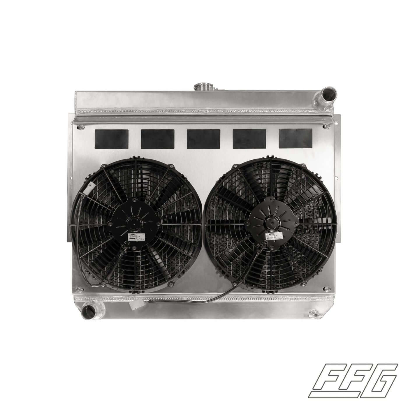 1953-56 F100 Coyote Swap Radiator - High Performance Fans